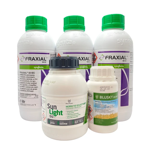 SunPak Zestaw na 5h (SunLight 50 SC 0,5L, BluSky 500 WG 0,10KG, Fraxial 50 EC 3x1L)